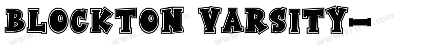 BLOCKTON VARSITY字体转换